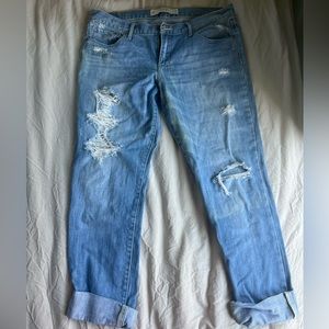 Distressed Abercrombie Jeans